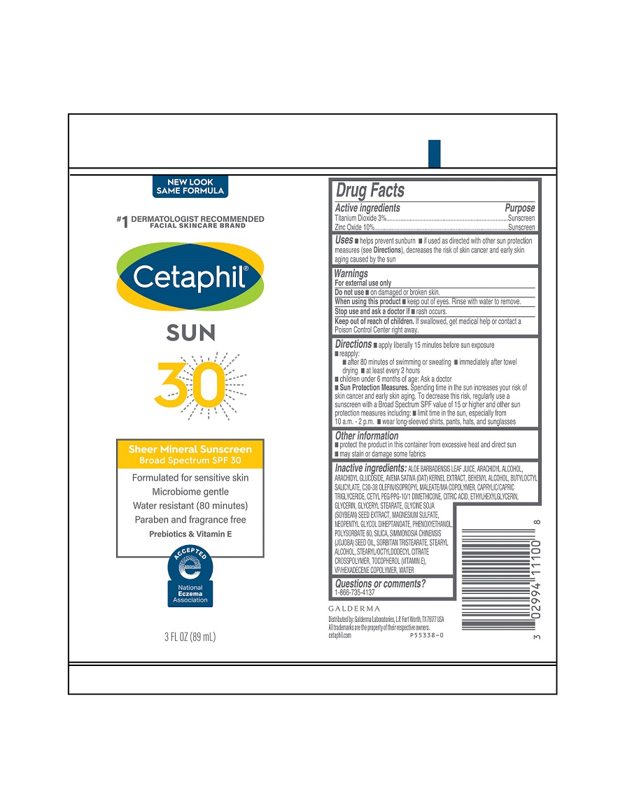 cetaphil sheer mineral sunscreen 30